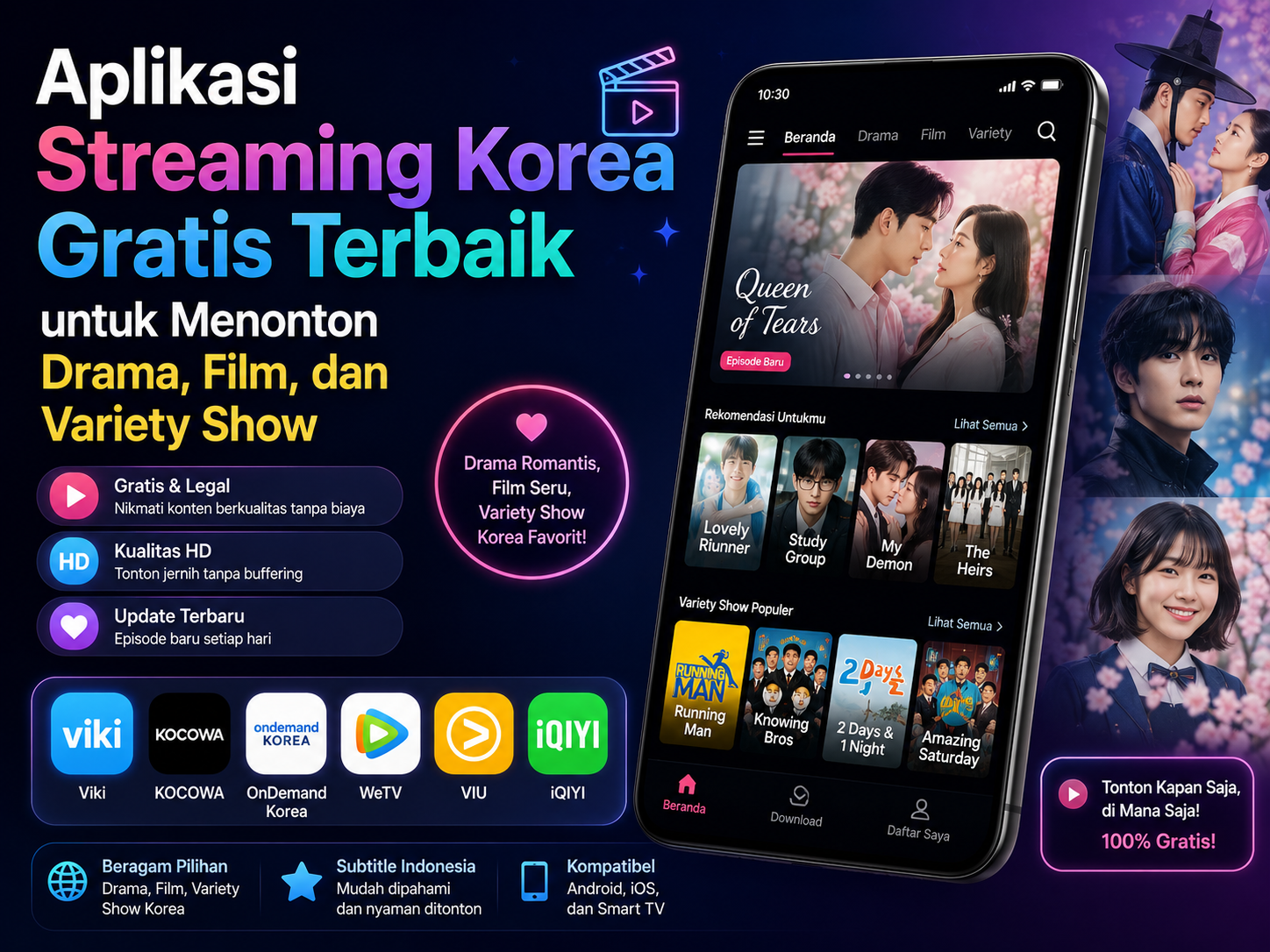 aplikasi streaming Korea