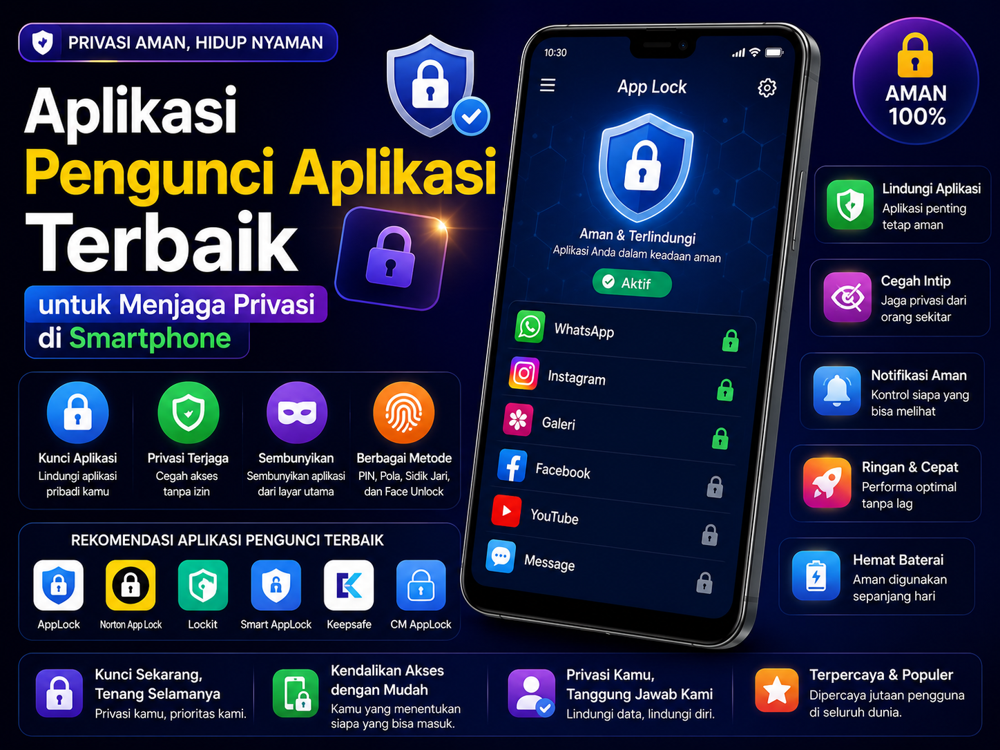 Aplikasi Pengunci Aplikasi Terbaik