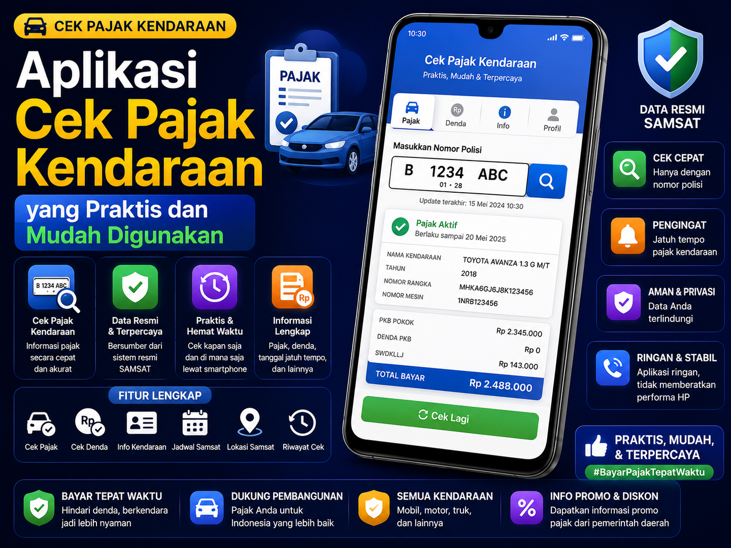 Aplikasi cek pajak kendaraan