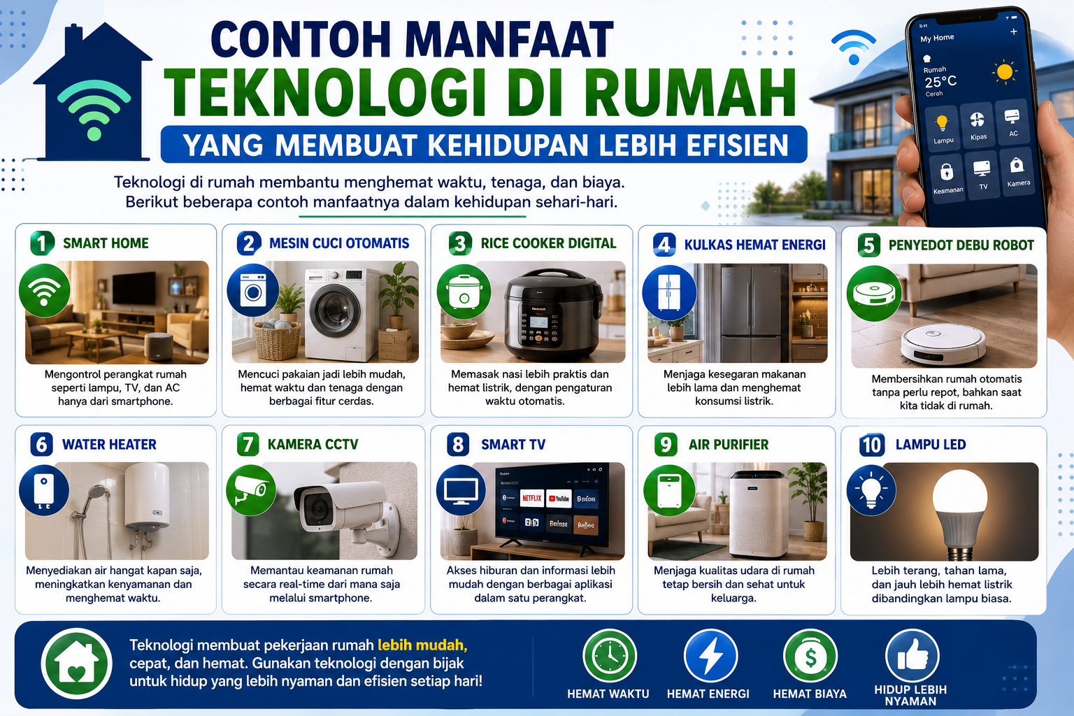 contoh manfaat teknologi di rumah